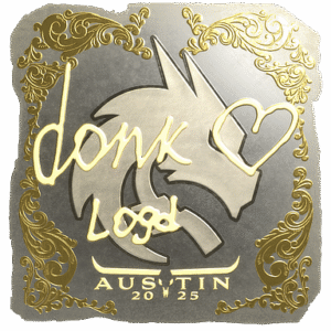 Sticker | donk (Gold) | Austin 2025