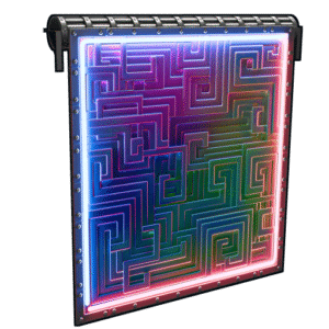 Neon Bismuth Porta del garage