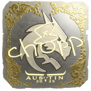 Sticker | chopper (Gold) | Austin 2025