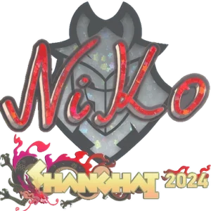 Sticker | NiKo (Glitter) | Shanghai 2024