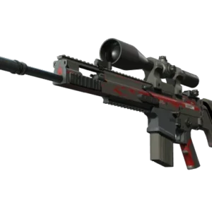 StatTrak™ SCAR-20 | Crimson Web (Kampfgeschädigt)