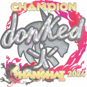 Sticker | donk (Glitter, Champion) | Shanghai 2024