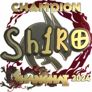 Sticker | sh1ro (Gold, Champion) | Shanghai 2024