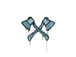 Sealed Graffiti | X-Axes (Wire Blue)