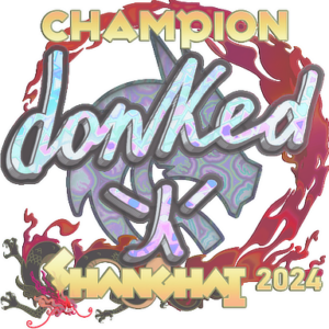 Sticker | donk (Holo, Champion) | Shanghai 2024