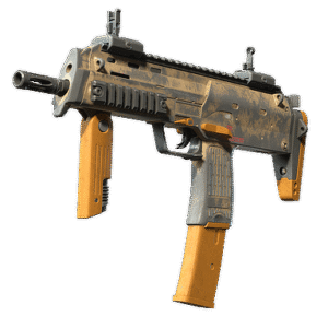 MP7 | Short Ochre (Battle-Scarred)