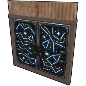 Constellations Metal Double Door