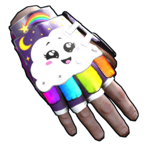 Rainbow Pony Roadsign Gloves