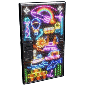 Neon Vibes Porta in lamiera