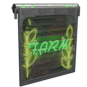 Neon Farm Door