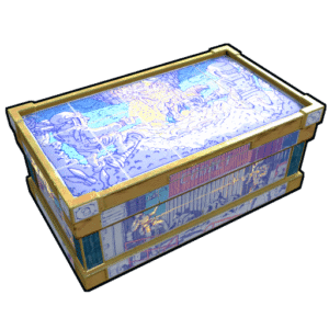 Porcelain Caja de madera grande