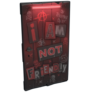 NOT Friendly Wooden Door