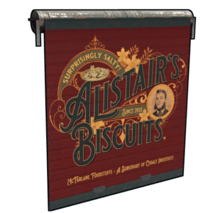 Alistair's Biscuits Garage Door