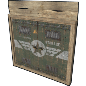 Military Storage Wooden Double Door