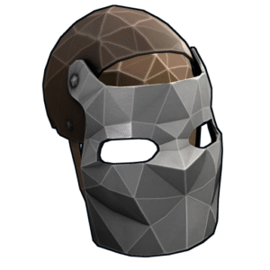 Low Poly Metallgesichtsmaske