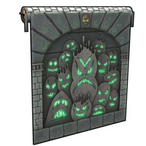 Ghostly Flame Garage Door