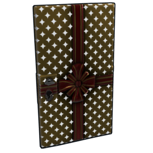 Large Present Porte en métal
