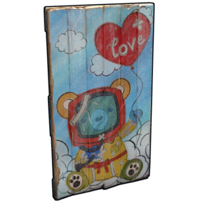 Teddy Love Porte en bois