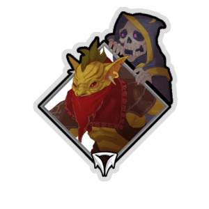Glitter Crownfall Sticker - Gondar (Skeleton)