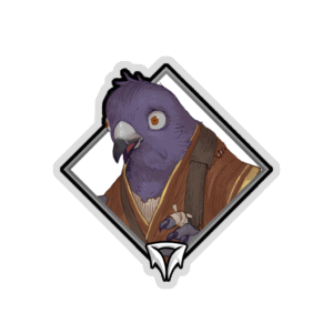 Glitter Crownfall Sticker - Blacksmith