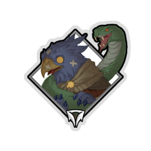 Holo Crownfall Sticker - Snake Charmer