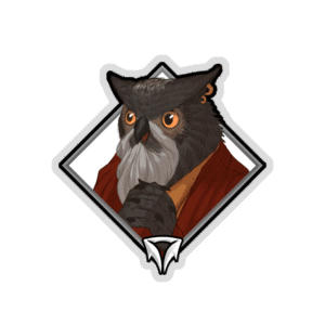 Holo Crownfall Sticker - Threebeard the Hermit