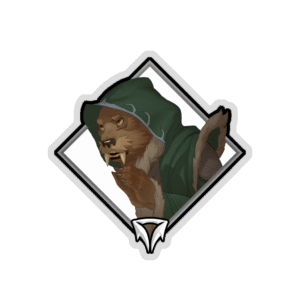 Glitter Crownfall Sticker - Brother Terrence