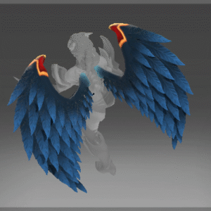 Inscribed Wings of the Dark Angel