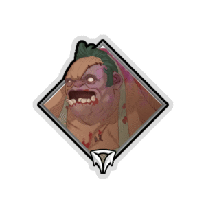Glitter Crownfall Sticker - Pudge