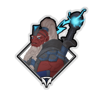 Glitter Crownfall Sticker - Disruptor