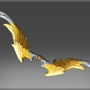 Inscribed Gilded Falcon Bow