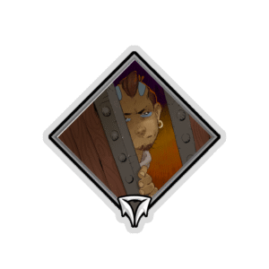 Glitter Crownfall Sticker - Blueheart Disciple