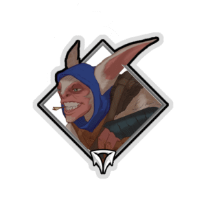 Glitter Crownfall Sticker - Meepo