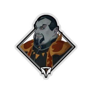 Glitter Crownfall Sticker - Baron Porculescu