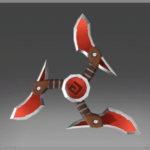Inscribed Shuriken of the Crimson Cut-throat