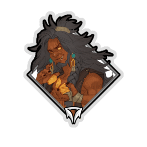 Holo Crownfall Sticker - Mox the Scrap Merchant