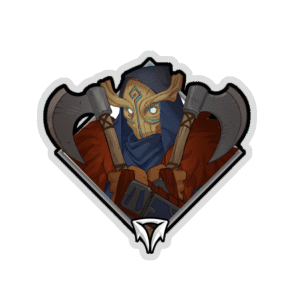 Holo Crownfall Sticker - Serina (Axes)