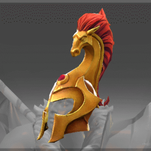 Inscribed Equine Battlehelm