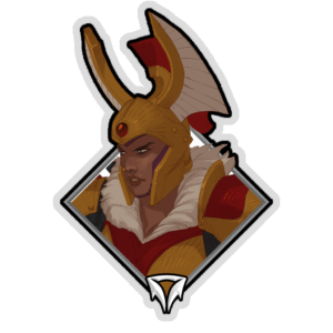 Glitter Crownfall Sticker - Legion Commander