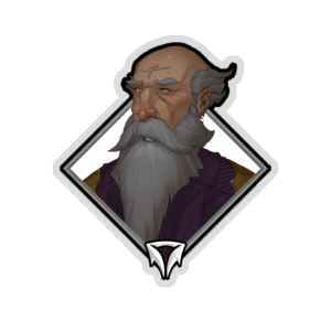 Glitter Crownfall Sticker - Thrael