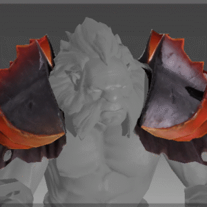 Inscribed Pauldron of the Ram's Head