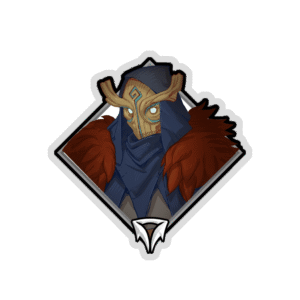 Glitter Crownfall Sticker - Serina