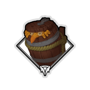 Glitter Crownfall Sticker - Spoon