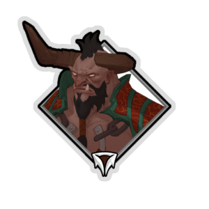 Glitter Crownfall Sticker - Centaur