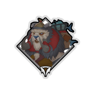 Glitter Crownfall Sticker - Tusk