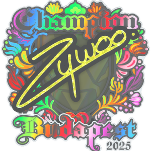 Sticker | ZywOo (Holo, Champion) | Budapest 2025
