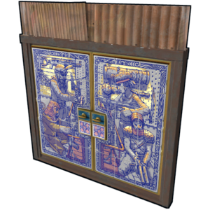 Porcelain Sheet Metal Double Door