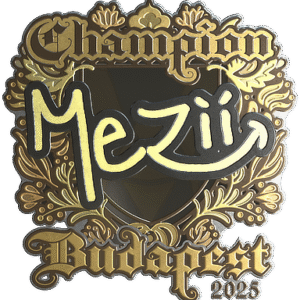 Sticker | mezii (Gold, Champion) | Budapest 2025