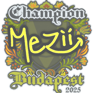 Sticker | mezii (Champion) | Budapest 2025