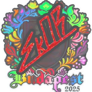 Sticker | sk0R (Holo) | Budapest 2025